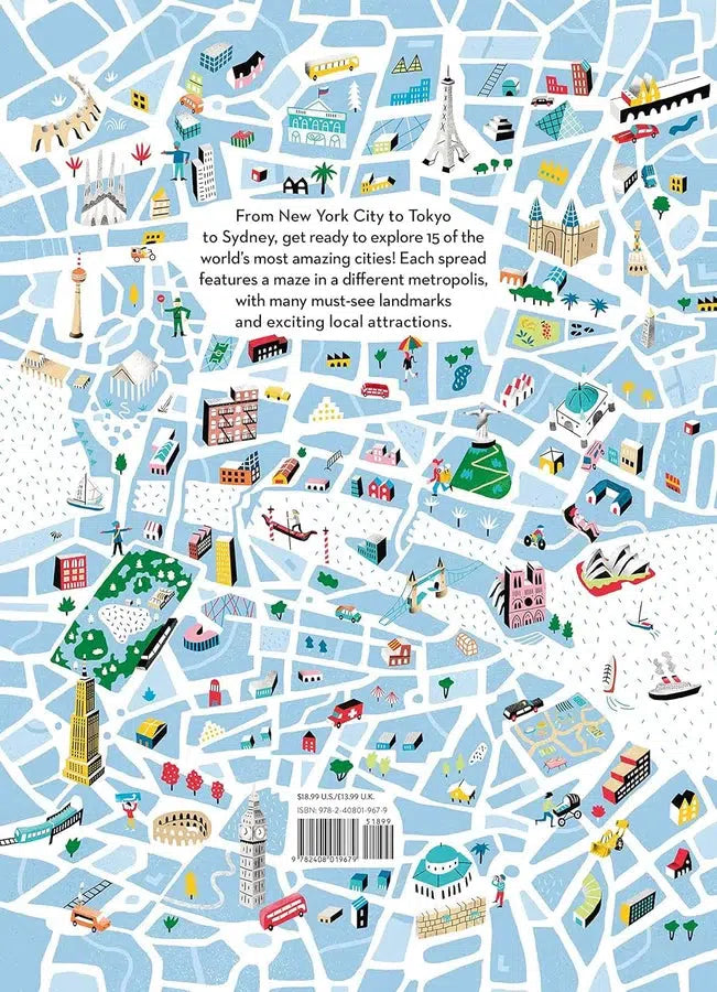 City Mazes Around the World (Stéphanie Babin)-Nonfiction: 常識通識 General Knowledge-買書書 BuyBookBook