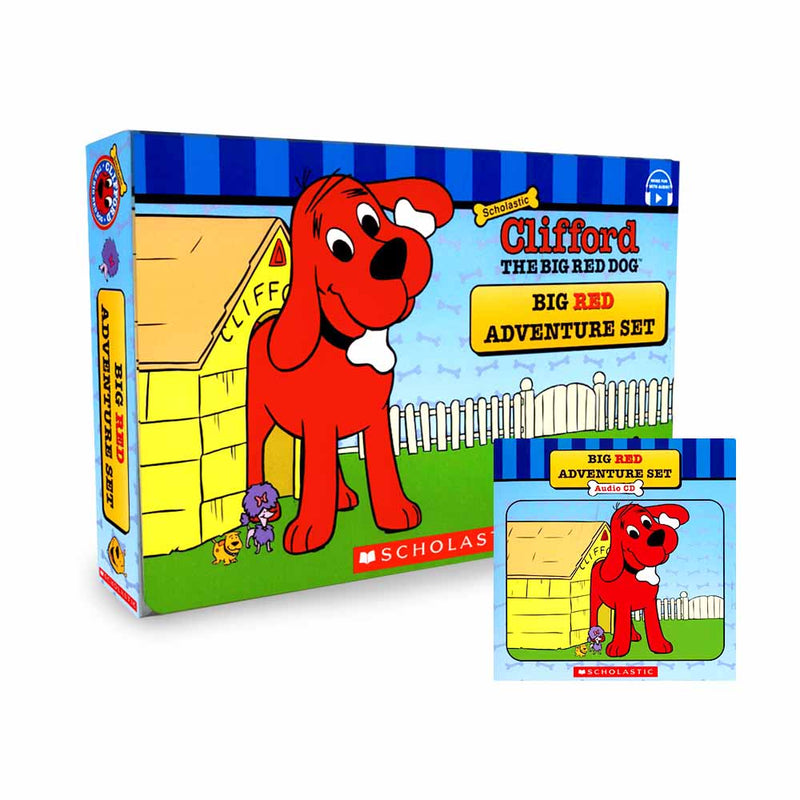 Clifford Big Red Adventure Set (10 Books with CD & QR code) - 買書書 BuyBookBook