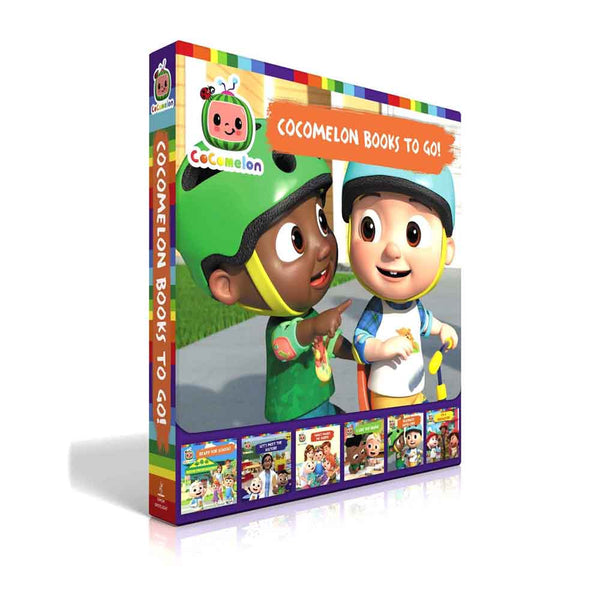 CoComelon Books to Go! Boxed Set (6 Books)-Nonfiction: 學前基礎 Preschool Basics-買書書 BuyBookBook