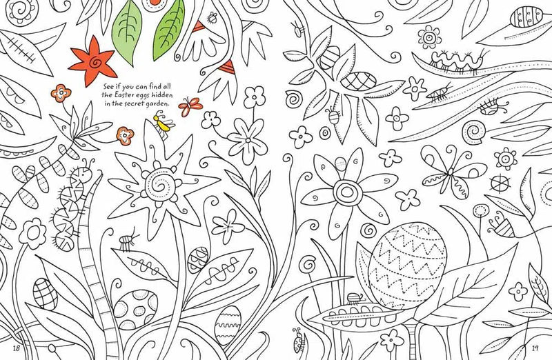 Colouring Book Easter with Rub Downs (Usborne Mini) Usborne