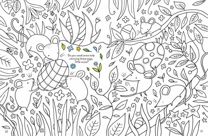 Colouring Book Easter with Rub Downs (Usborne Mini) Usborne