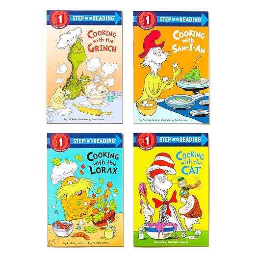 Cooking with Dr. Seuss Step into Reading 4-Book Boxed Set-Children’s / Teenage fiction: General, modern and contemporary fiction-買書書 BuyBookBook