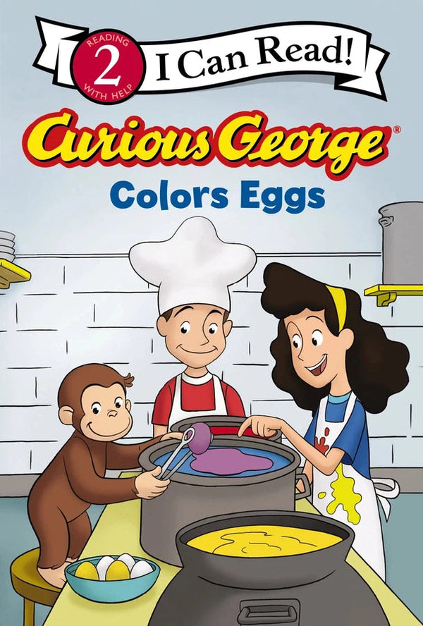 Curious George Colors Eggs-Children’s Early years / early learning concepts-買書書 BuyBookBook