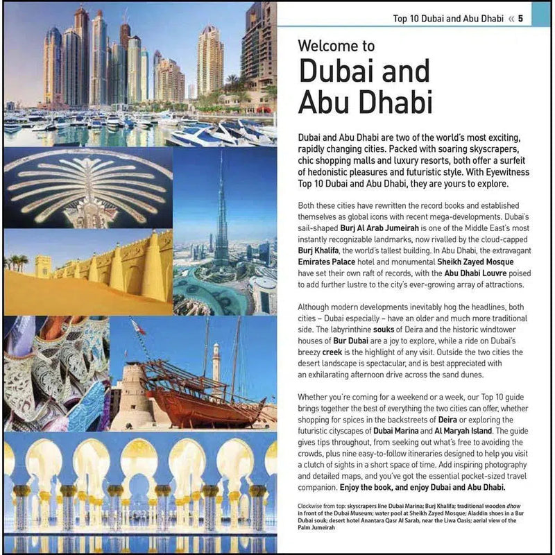 DK Eyewitness Travel - Top 10 Dubai and Abu Dhabi (Paperback) DK UK