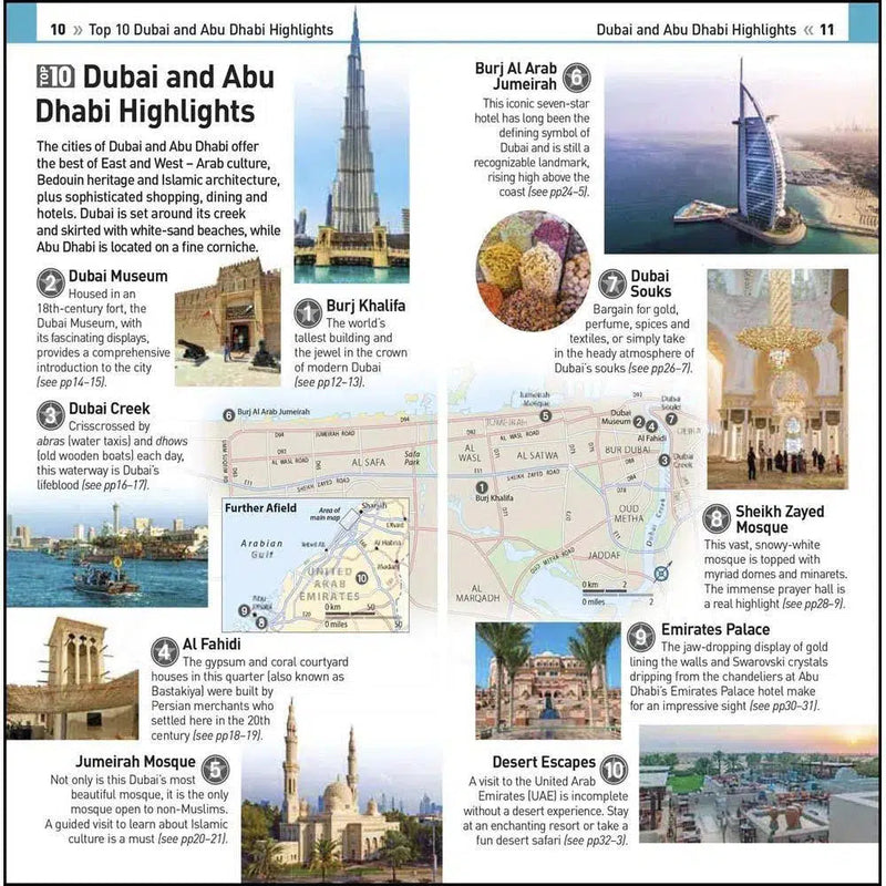 DK Eyewitness Travel - Top 10 Dubai and Abu Dhabi (Paperback) DK UK