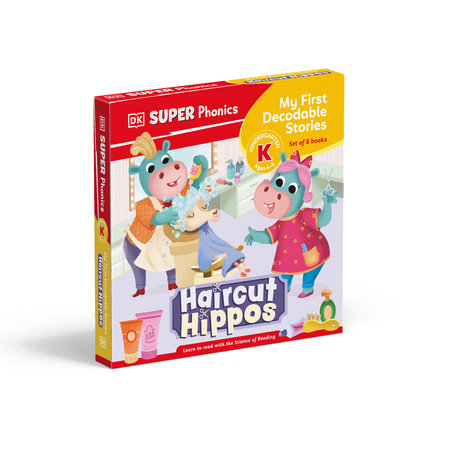 DK Super Phonics My First Decodable Stories Haircut Hippos-Children’s / Teenage fiction: General and modern fiction-買書書 BuyBookBook