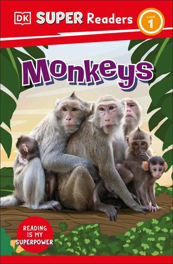 DK Super Readers Level 1 Monkeys-Children’s Educational: Language/ literature/ literacy-買書書 BuyBookBook