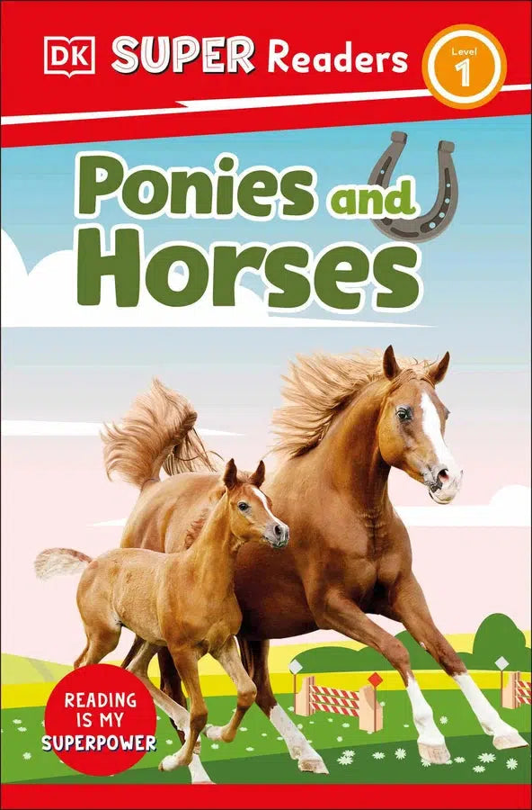 DK Super Readers Level 1 Ponies and Horses-Children’s Educational: Language/ literature/ literacy-買書書 BuyBookBook