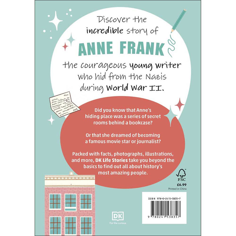 DK Life Stories - Anne Frank (Hardback)(New) - 買書書 BuyBookBook