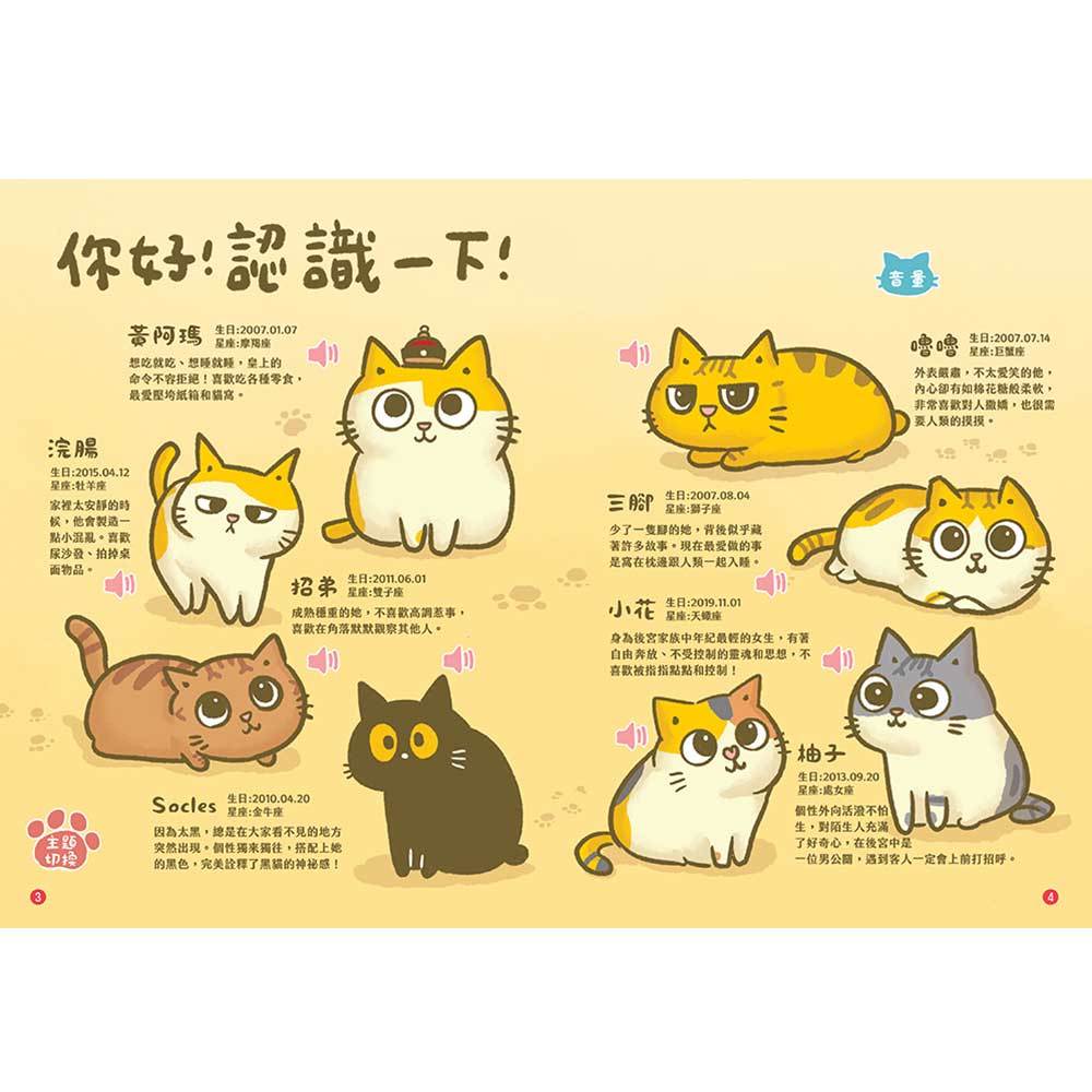黃阿瑪在做什麼？喵喵叫有聲書【收錄黃阿瑪及後宮貓咪的真實喵叫聲】