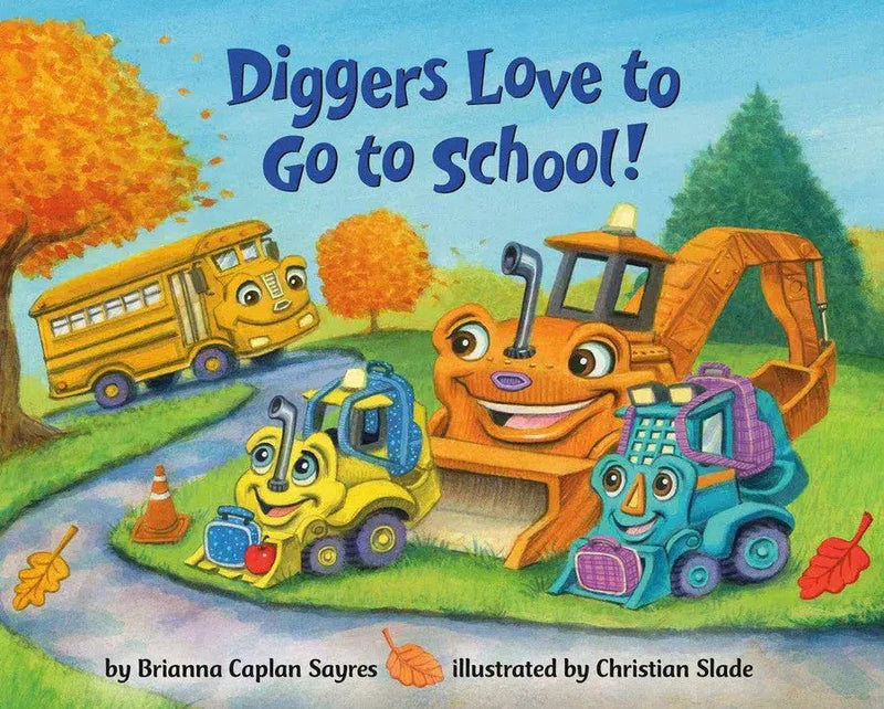 Diggers Love to Go to School!-Children’s / Teenage fiction: General, modern and contemporary fiction-買書書 BuyBookBook