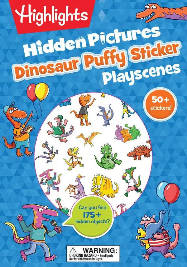 Dinosaur Hidden Pictures Puffy Sticker Playscenes-Children’s / Teenage general interest: Nature and animals-買書書 BuyBookBook