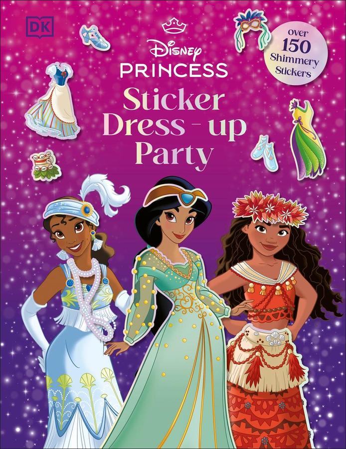 Disney Princess Dress Up Sticker Book-Children’s / Teenage general interest: Art/ music/ drama and film-買書書 BuyBookBook