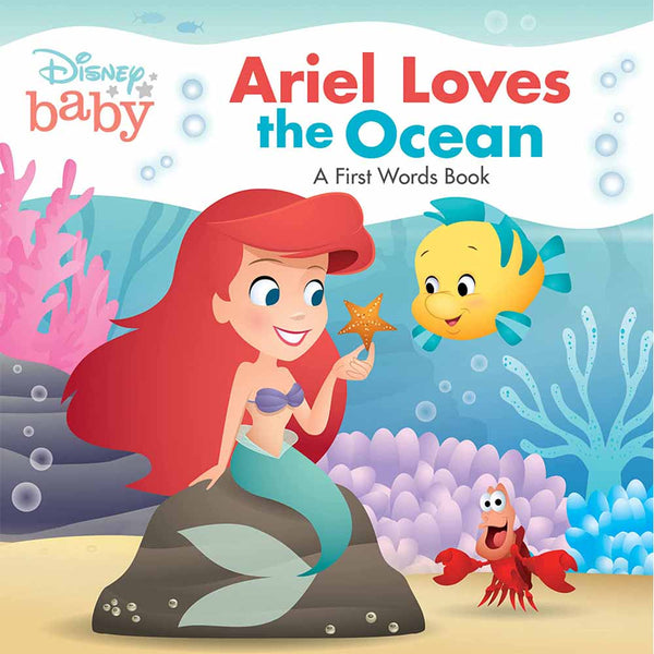 Disney Baby: Ariel Loves the Ocean-Nonfiction: 學前基礎 Preschool Basics-買書書 BuyBookBook