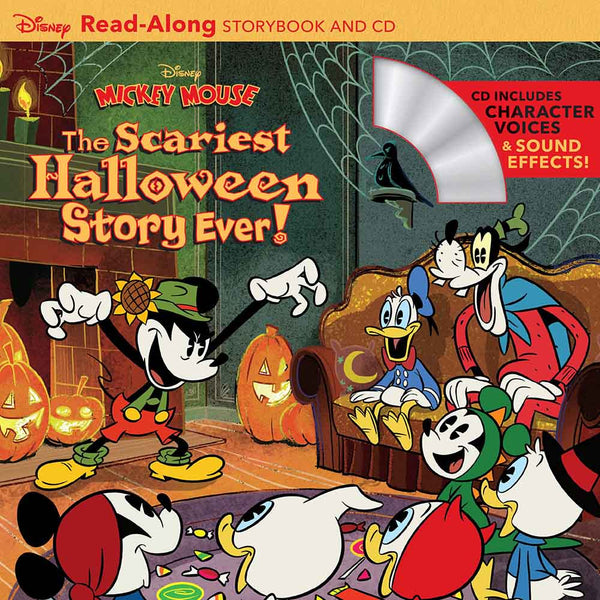 Disney Mickey Mouse: The Scariest Halloween Story Ever! ReadAlong Storybook and CD-Fiction: 橋樑章節 Early Readers-買書書 BuyBookBook
