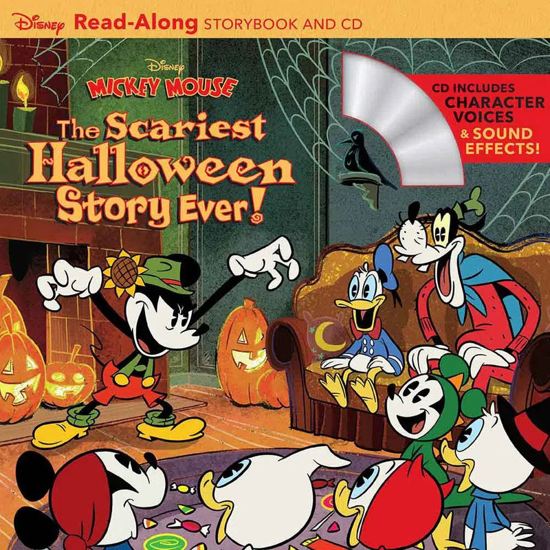 Disney Mickey Mouse: The Scariest Halloween Story Ever! ReadAlong Storybook and CD-Fiction: 橋樑章節 Early Readers-買書書 BuyBookBook