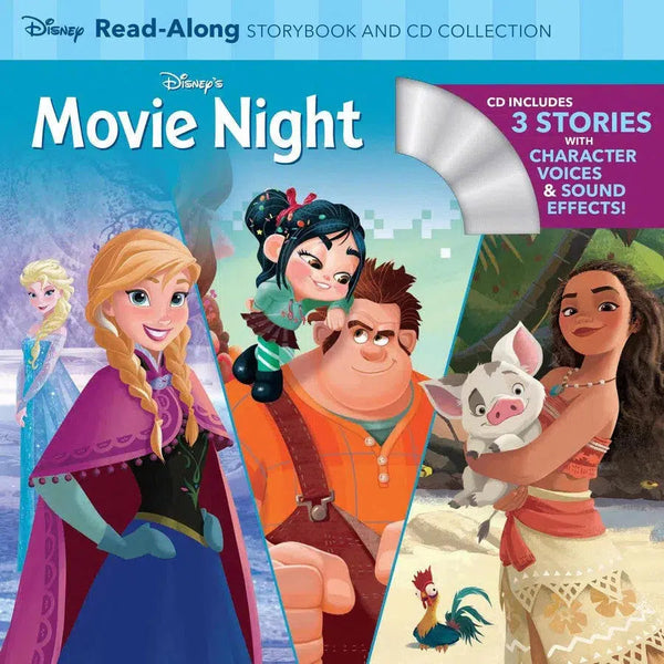 Disney's Movie Night ReadAlong Storybook and CD Collection-Children’s / Teenage fiction: General and modern fiction-買書書 BuyBookBook