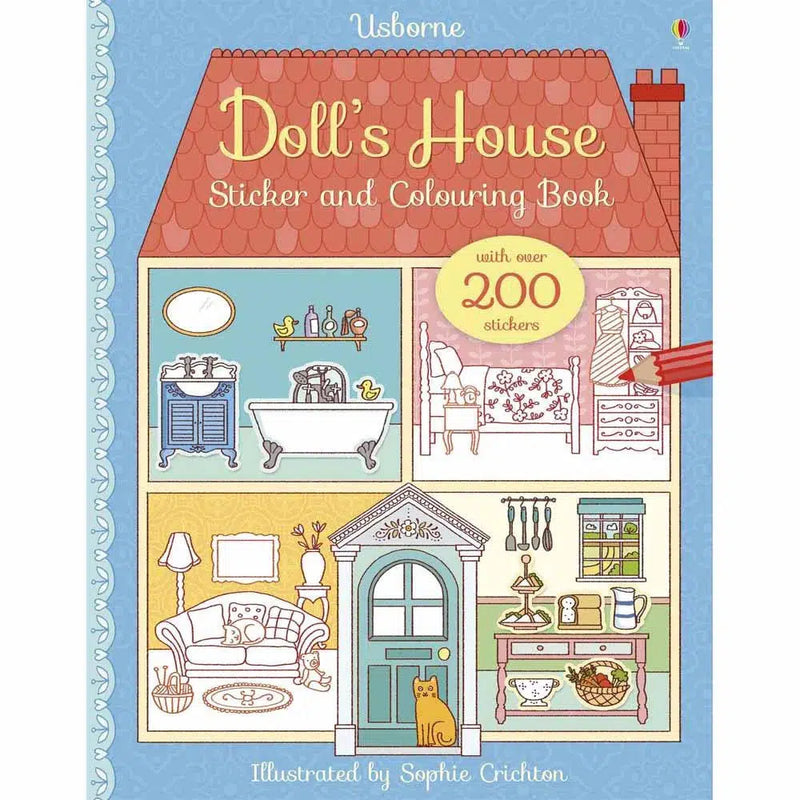 Doll's House Sticker and Colouring Book Usborne