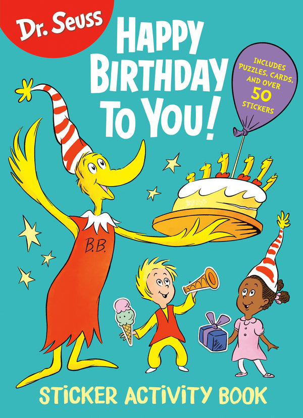 Dr. Seuss: Happy Birthday To You Sticker Activity Book-Children’s interactive and activity books and kits-買書書 BuyBookBook