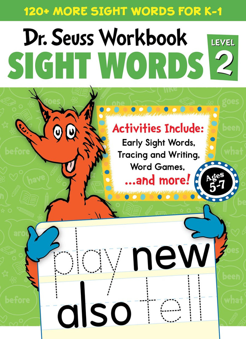 Dr. Seuss Sight Words Level 2 Workbook-Educational: First / native language: Spelling and vocabulary-買書書 BuyBookBook