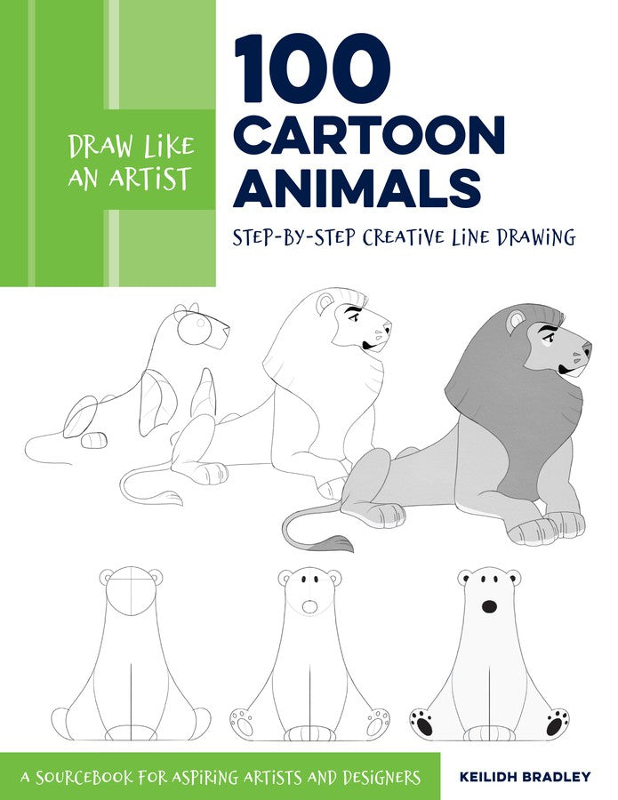 Draw Like an Artist: 100 Cartoon Animals-Lifestyle and Leisure-買書書 BuyBookBook