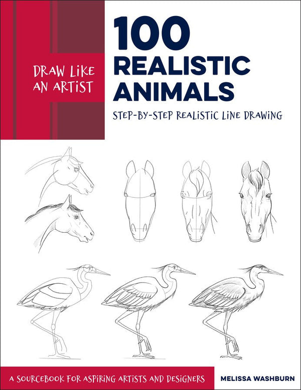 Draw Like an Artist: 100 Realistic Animals-Art: general-買書書 BuyBookBook