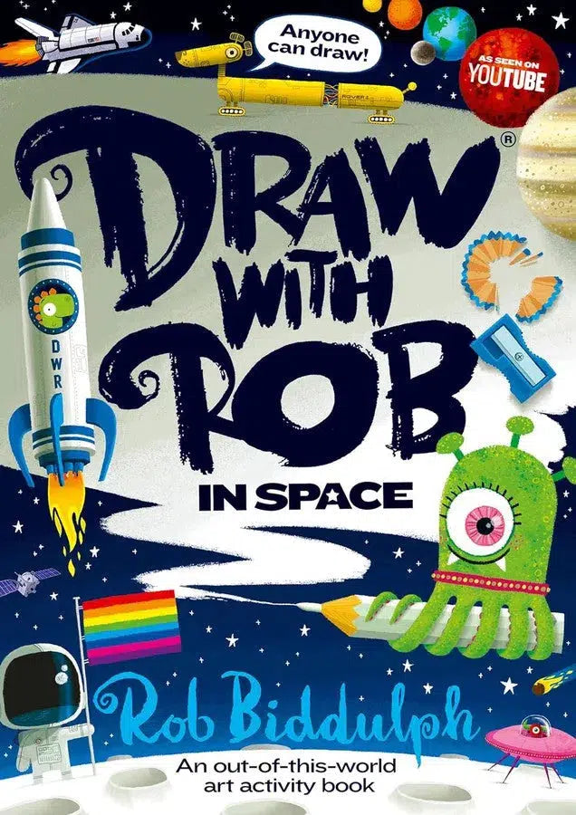 Draw With Rob: In Space (Rob Biddulph)-Activity: 繪畫貼紙 Drawing & Sticker-買書書 BuyBookBook