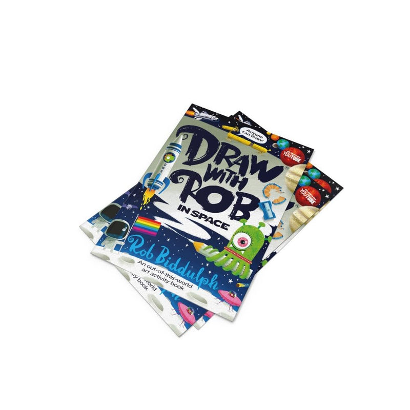 Draw With Rob: In Space (Rob Biddulph)-Activity: 繪畫貼紙 Drawing & Sticker-買書書 BuyBookBook