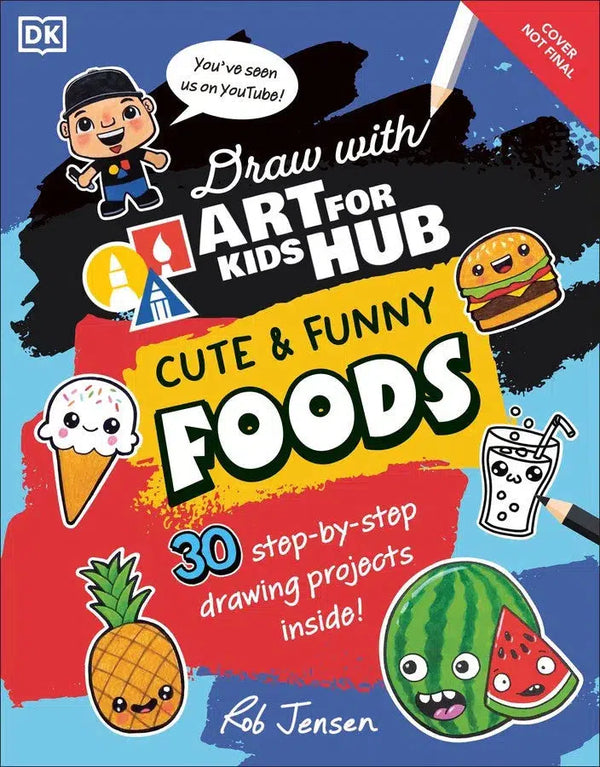 Draw with Art for Kids Hub Cute and Funny Foods-Children’s / Teenage general interest: Art and artists-買書書 BuyBookBook