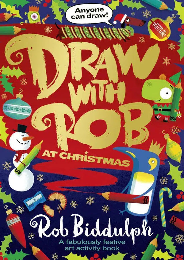 Draw with Rob at Christmas (Rob Biddulph)-Activity: 繪畫貼紙 Drawing & Sticker-買書書 BuyBookBook