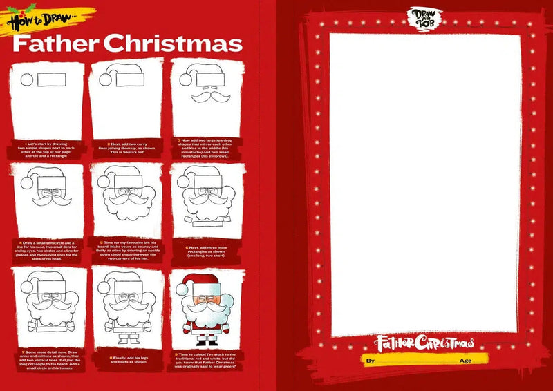 Draw with Rob at Christmas (Rob Biddulph)-Activity: 繪畫貼紙 Drawing & Sticker-買書書 BuyBookBook