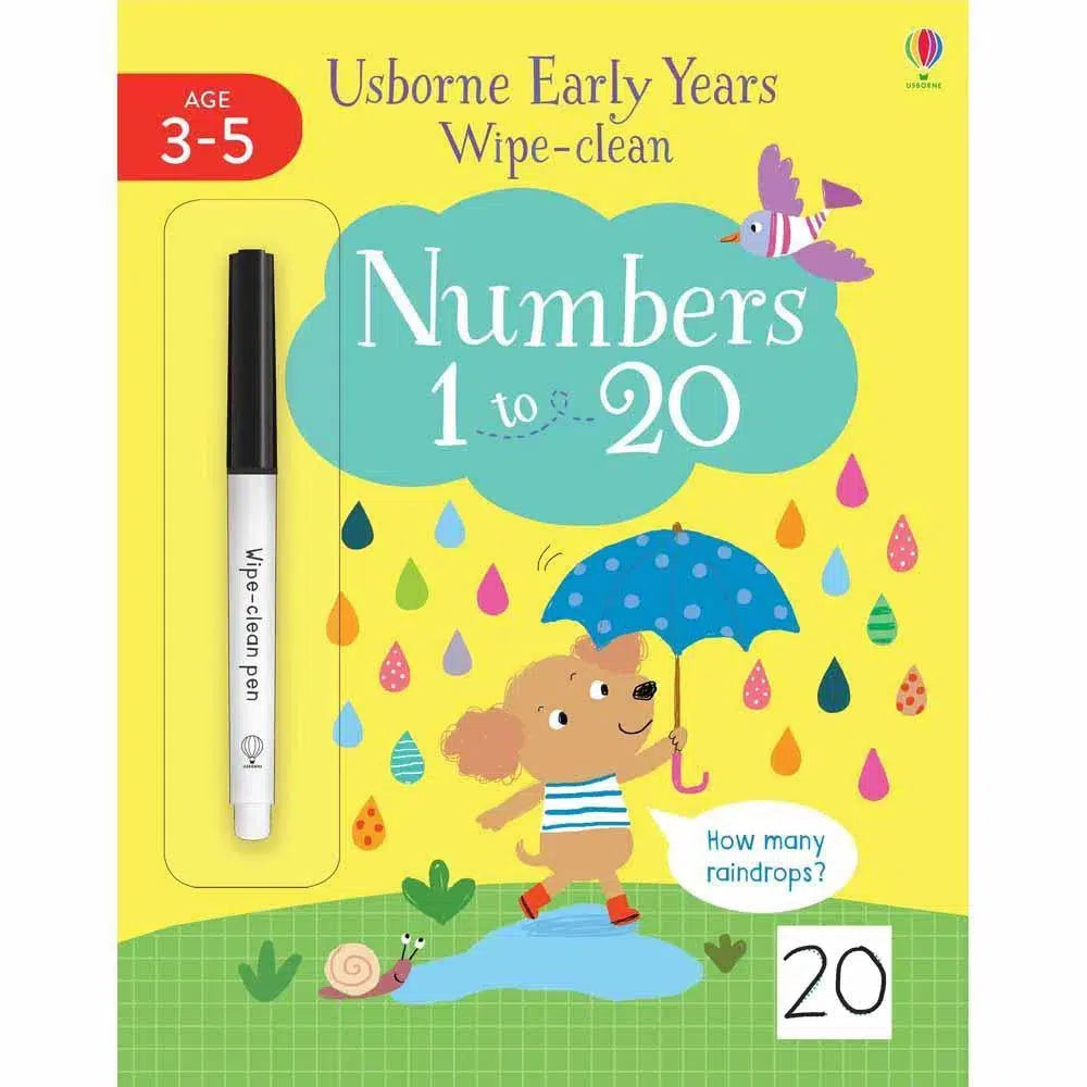 正版 Early Years Wipe-Clean Numbers 1 to 20 (Age 3-5) 最抵價 : 買書書 BuyBookBook