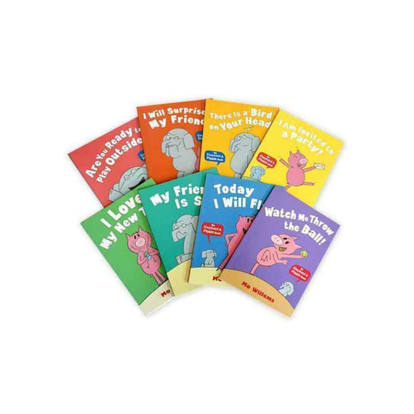 Elephant and Piggie 8 Books Pack-Fiction: 橋樑章節 Early Readers-買書書 BuyBookBook