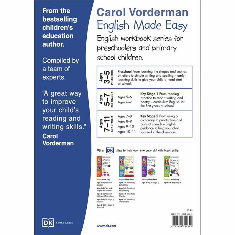 English Made Easy, Ages 5-6 (Key Stage 1) (Paperback) DK UK