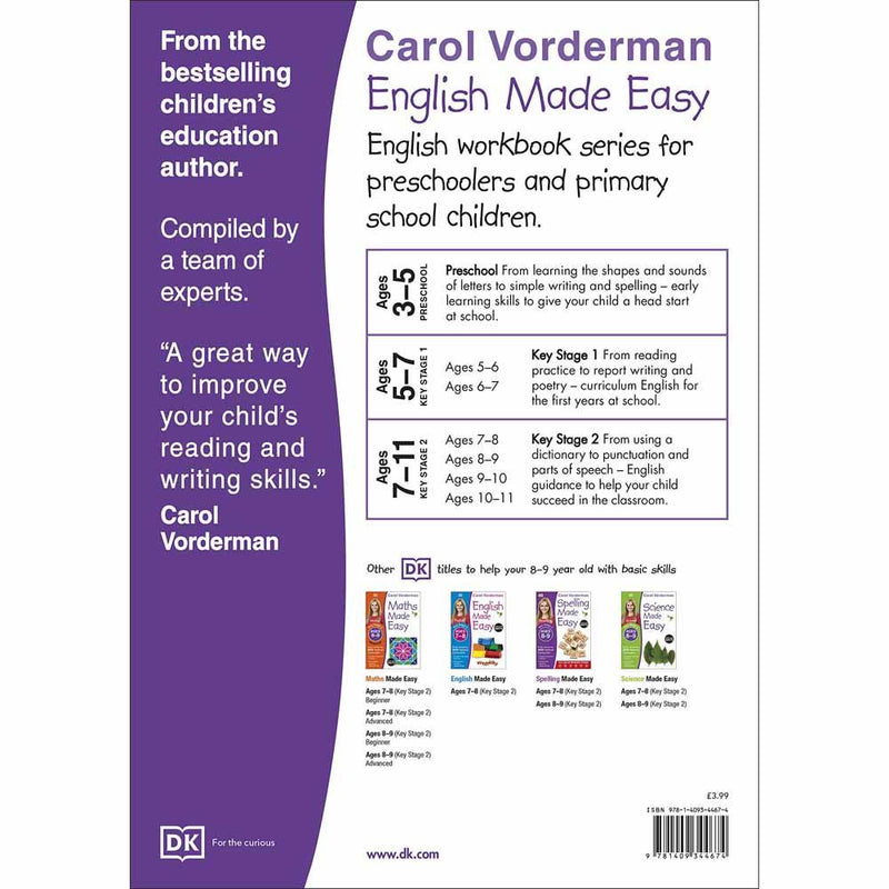 English Made Easy, Ages 8-9 (Key Stage 2) (Paperback) DK UK