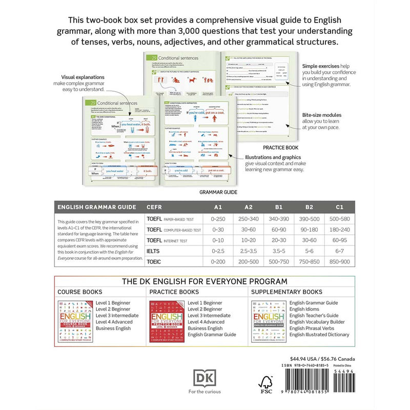 English for Everyone English Grammar Guide and Practice Book Grammar Box Set-Nonfiction: 參考百科 Reference & Encyclopedia-買書書 BuyBookBook