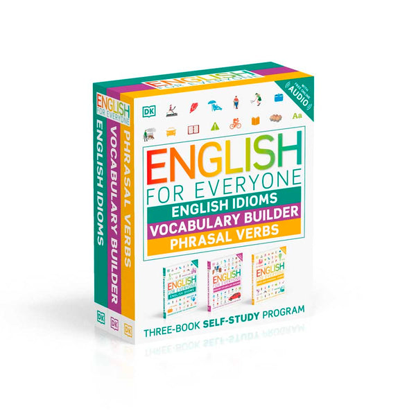 English for Everyone English Idioms, Vocabulary Builder, Phrasal Verbs 3 Book Box Set-Activity: 學習補充 Learning & Supplemental-買書書 BuyBookBook