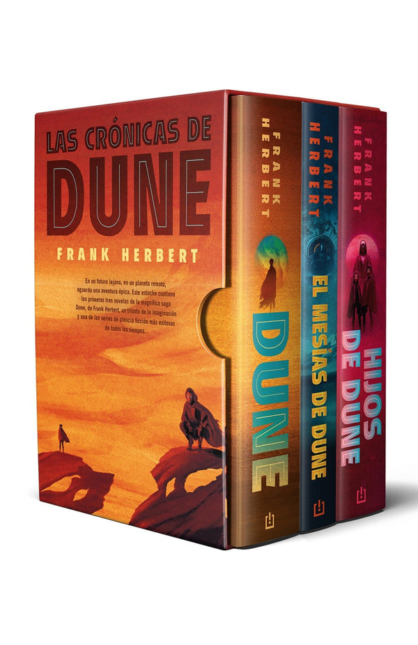 Estuche Trilogía Dune, edición de lujo (Dune; El mesías de Dune; Hijos de D une ) / Dune Saga Deluxe: Dune, Dune Messiah, and Children of Dune-Classic fiction: general and literary-買書書 BuyBookBook