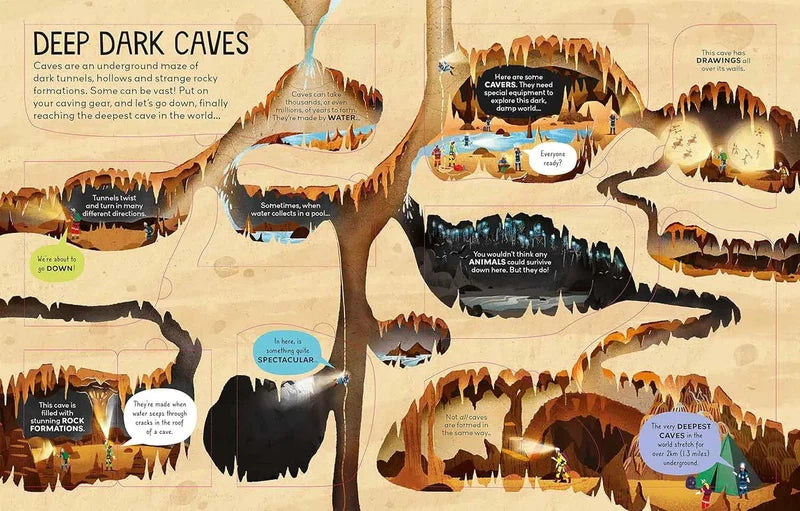 Extreme Planet: Journey to the Earth's Core With Flaps (Usborne) (Emily Bone)-Nonfiction: 科學科技 Science & Technology-買書書 BuyBookBook