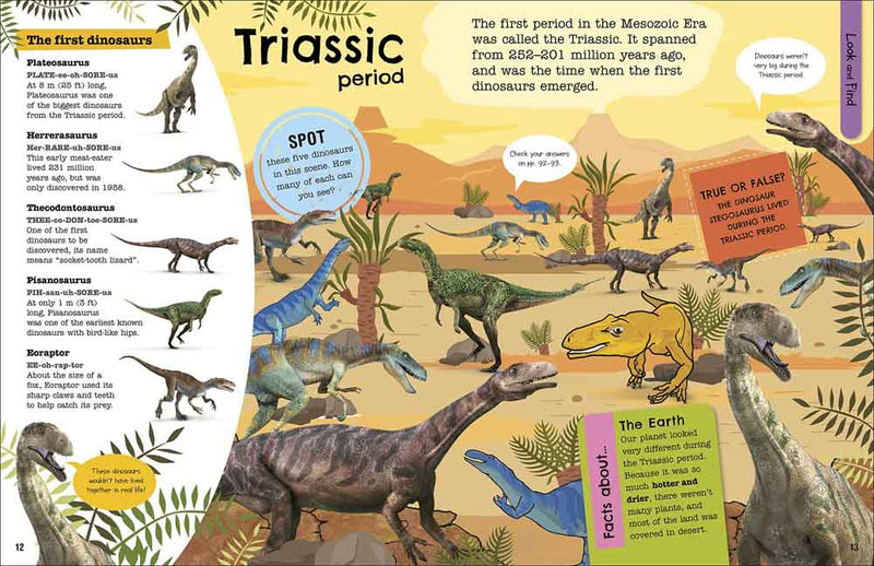 Fact-Packed Activity Book, The - Dinosaurs - 買書書 BuyBookBook