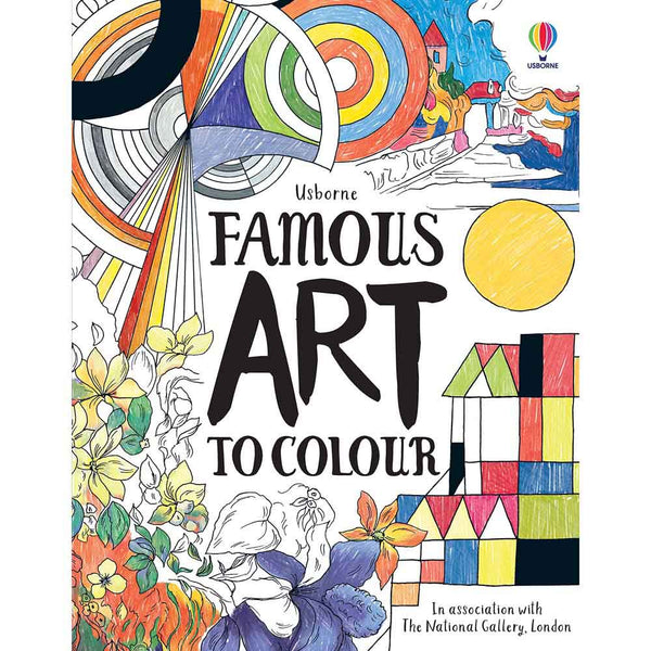 Famous Art to Colour (Susan Meredith)-Activity: 繪畫貼紙 Drawing & Sticker-買書書 BuyBookBook