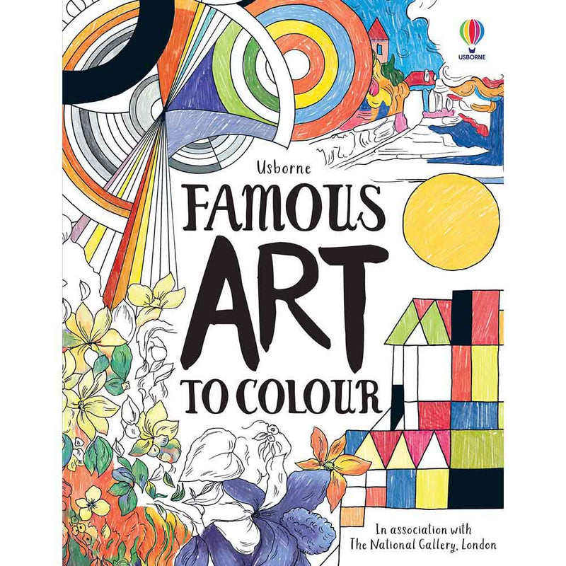 Famous Art to Colour (Susan Meredith)-Activity: 繪畫貼紙 Drawing & Sticker-買書書 BuyBookBook