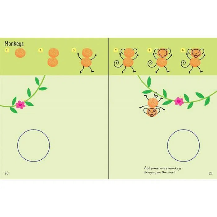 Finger printing animals (Mini) Usborne