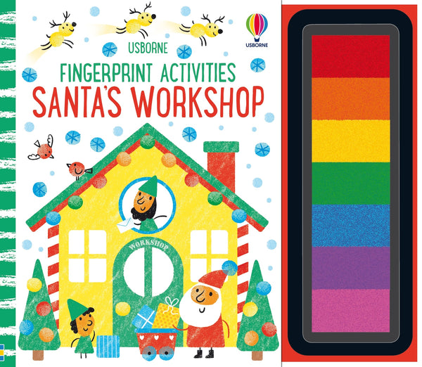 Fingerprint Activities Santa's Workshop-Children’s interactive and activity: drawing, colouring and painting-買書書 BuyBookBook