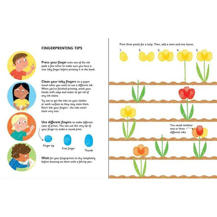 Fingerprint activities Garden Usborne