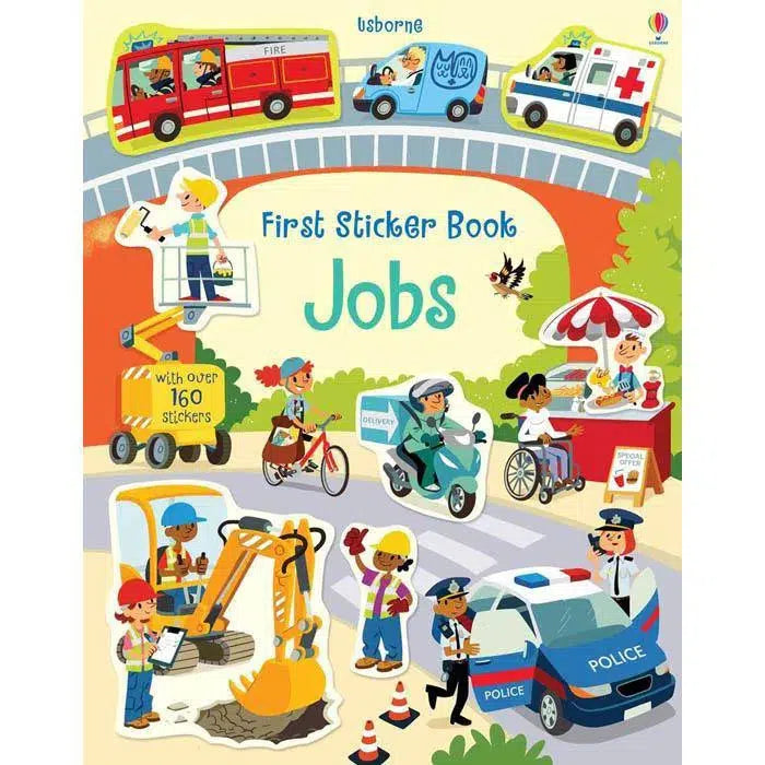 First Sticker Book Jobs Usborne