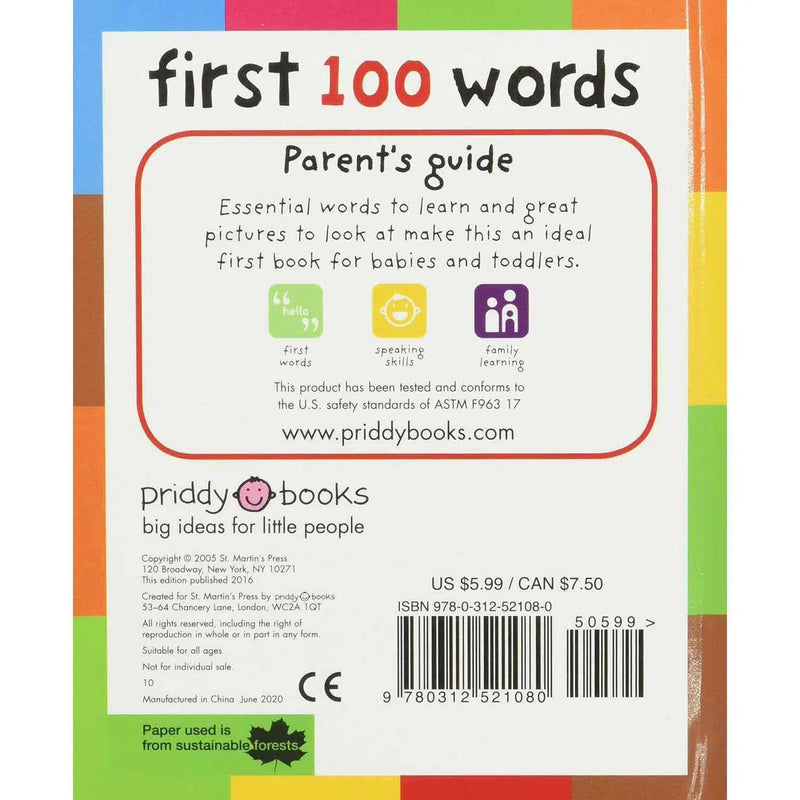 First 100 Board Book Collection (3 Board Book) Priddy