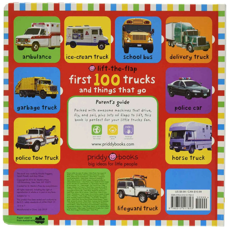 First 100 Lift-the-Flap - Trucks and Things That Go (Board Book) Priddy