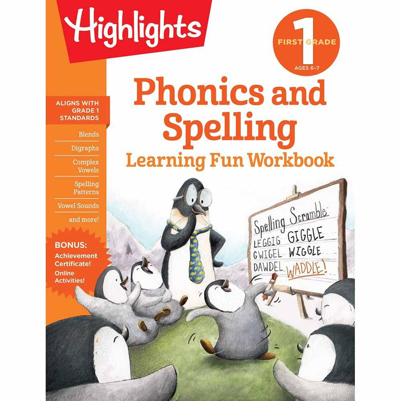 First Grade Phonics and Spelling (Highlights) PRHUS