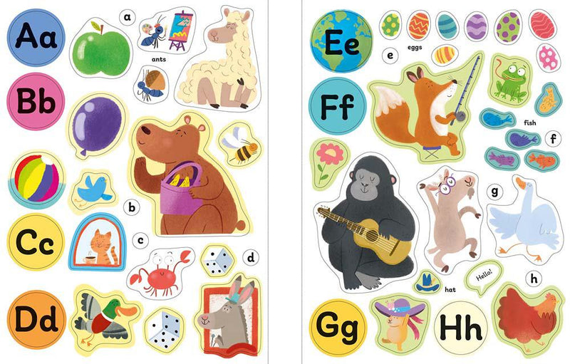 First Sticker Book Abc (Alice Beecham) (With over 190 stickers)-Activity: 繪畫貼紙 Drawing & Sticker-買書書 BuyBookBook